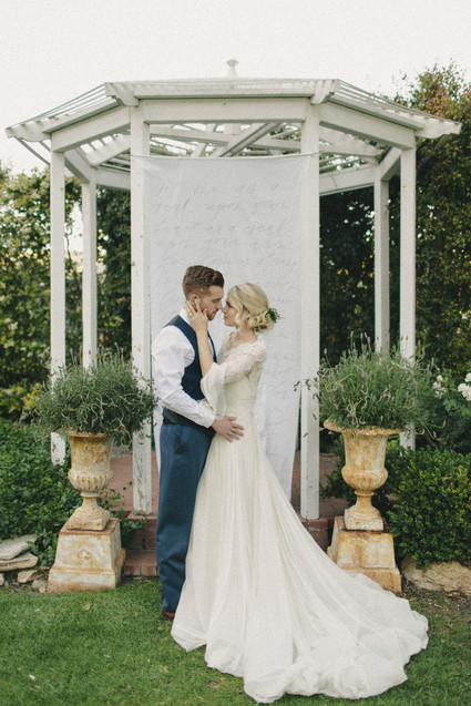 Garden wedding ceremony