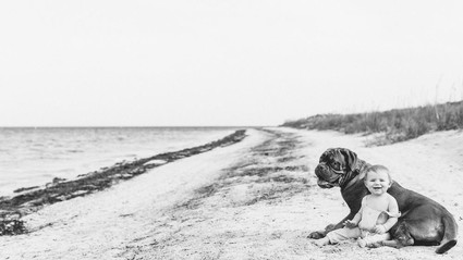 Summery matching sibling photos on the beach
