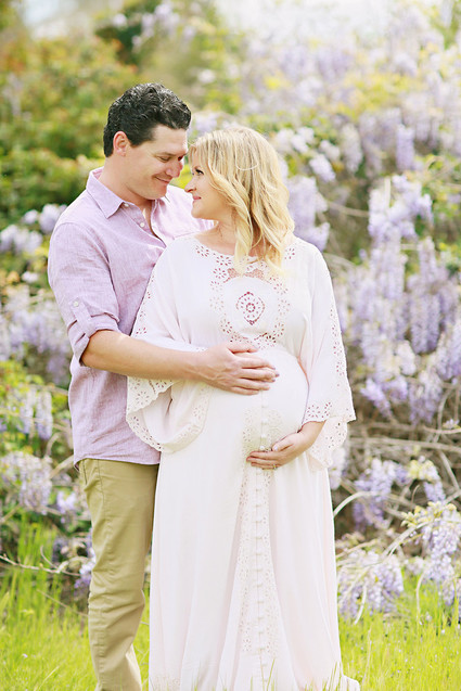 Wisteria maternity photos