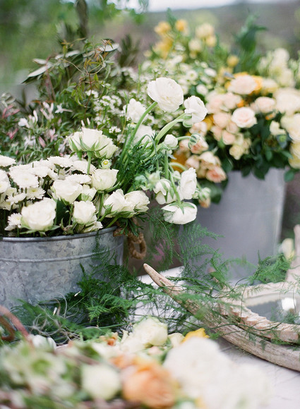 Pretty, rustic baby shower