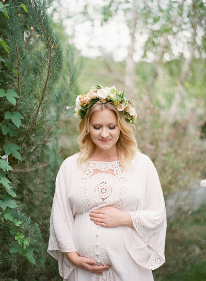 Pretty, rustic baby shower