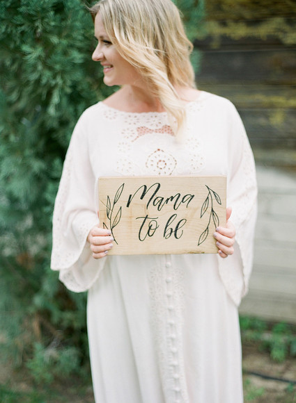 Pretty, rustic baby shower