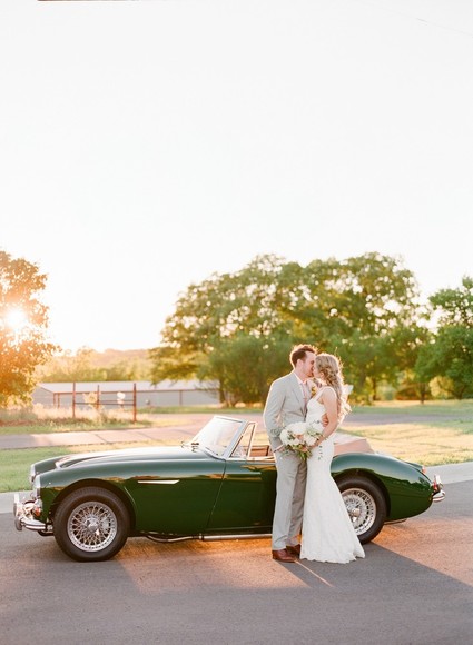 vintage wedding car portraits