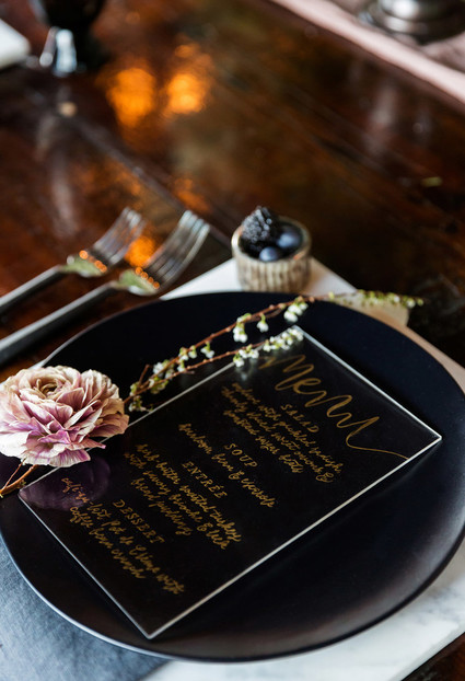 calligraphy menu ideas