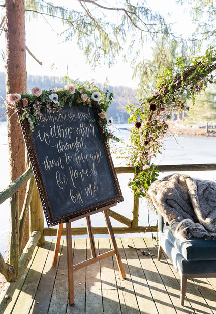 chalkboard wedding sign