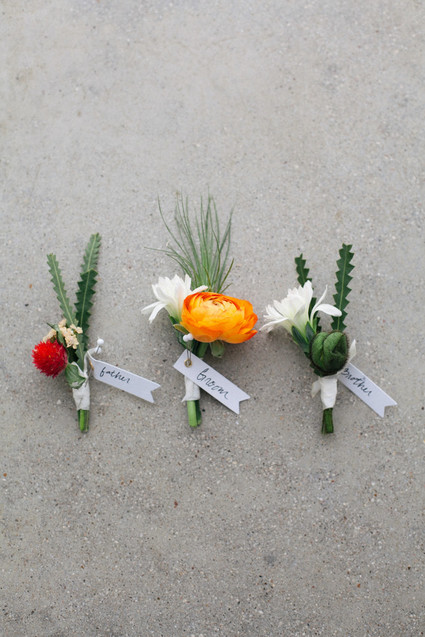 orange boutonnière