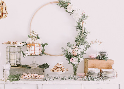 Boho girl's baby shower