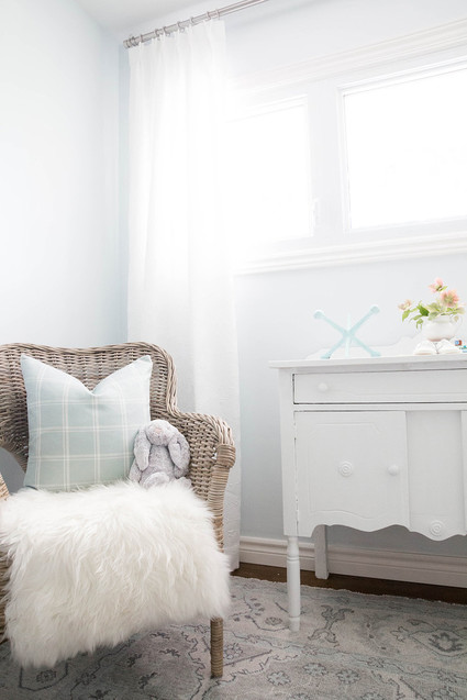 Neutral white nursery design