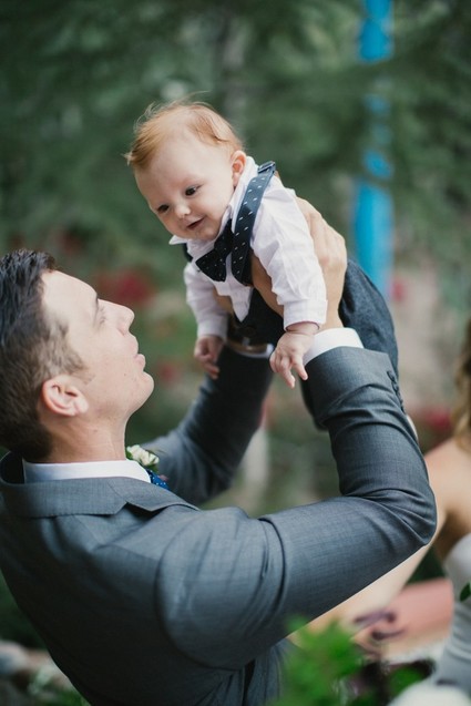 Groom with his son