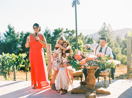 Colorful summer Big Sur wedding at Redwood Ridge Estate