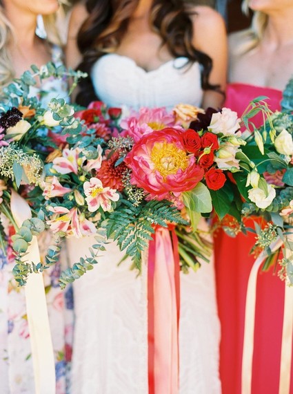 Peony bouquets