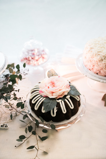 petite chocolate wedding cake