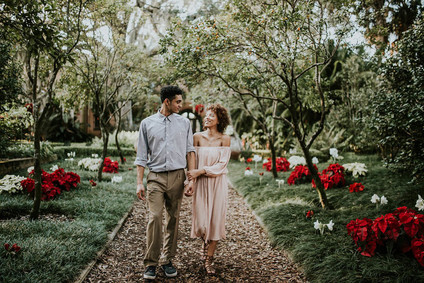 Bok Tower Garden engagement shoot