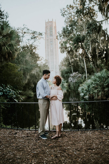 Bok Tower Garden engagement shoot