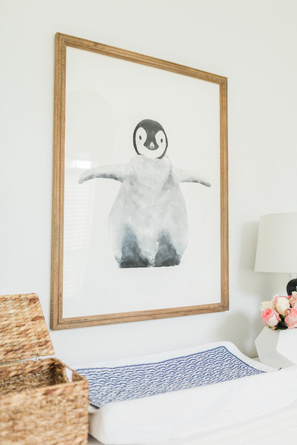 Modern white boy's nursery