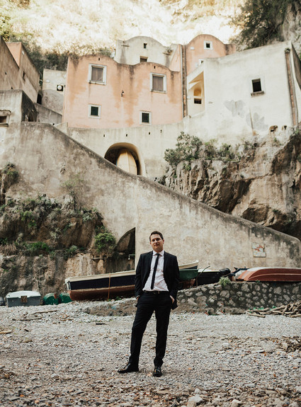 intimate Amalfi Coast elopement in Furore