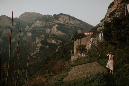 intimate Amalfi Coast elopement in Furore