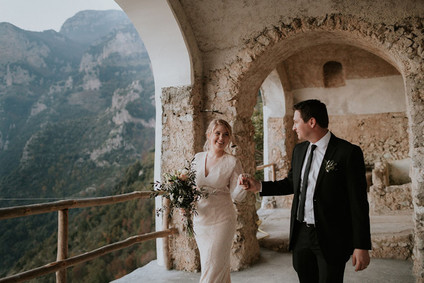 intimate Amalfi Coast elopement in Furore