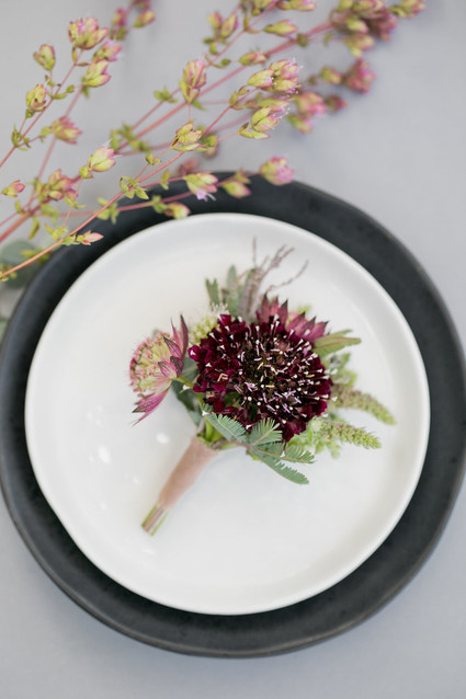 Fall boutonnière ideas with The Black Tux