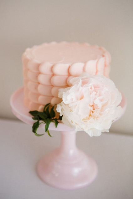 blush birthday cake