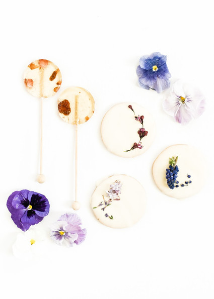 Edible flower 1st birthday party
