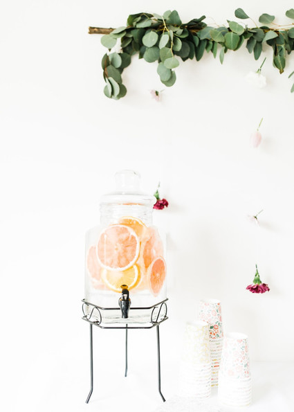 Edible flower 1st birthday party Inspiration