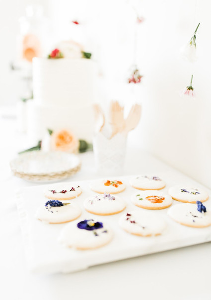Edible flower 1st birthday party Inspiration