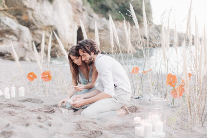 unique beach wedding ceremony decor