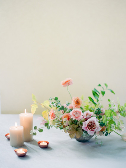 Elegant peach floral inspiration Inspiration