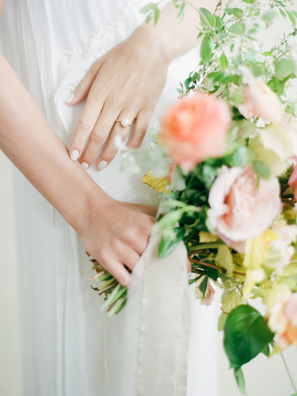 simple bridal look