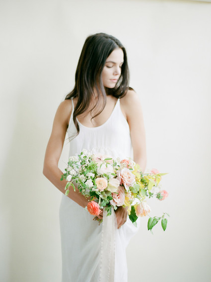 simple bridal look