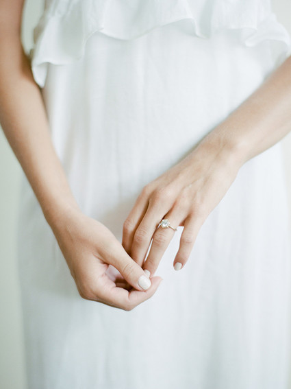 simple bridal look