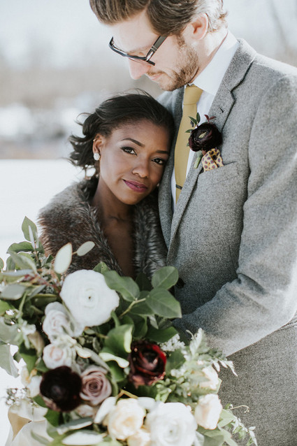 Winter wedding ideas for portrait Inspiration