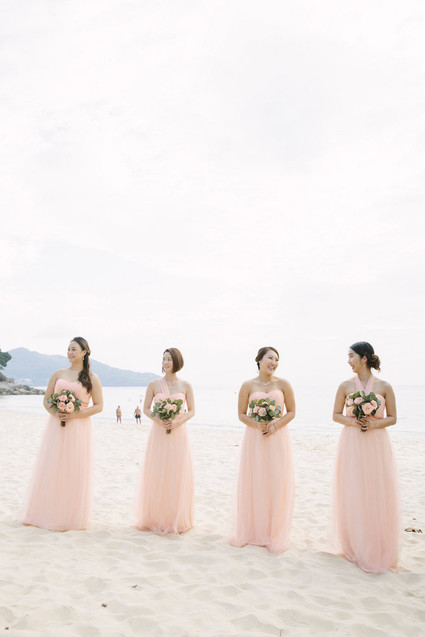 blush bridesmaid dresses