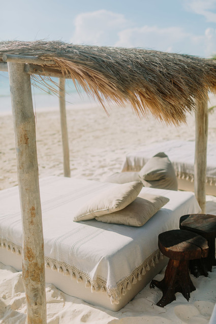rustic tropical all white wedding in Tulum