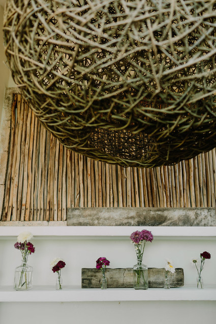 rustic tropical all white wedding in Tulum
