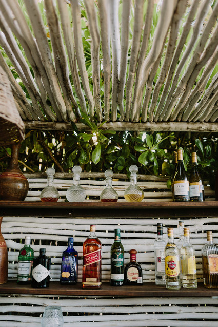 rustic tropical all white wedding in Tulum