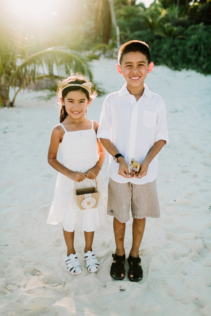 rustic tropical all white wedding in Tulum