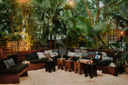 rustic tropical all white wedding in Tulum