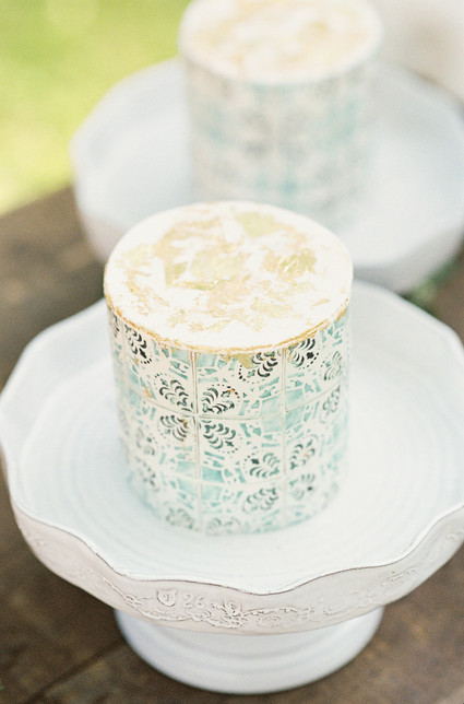 patterned wedding cakes