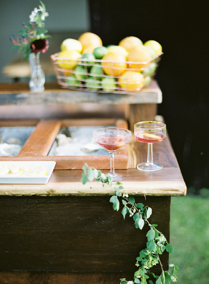 rustic wedding bar