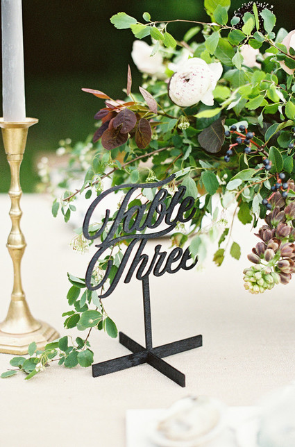 laser cut table number