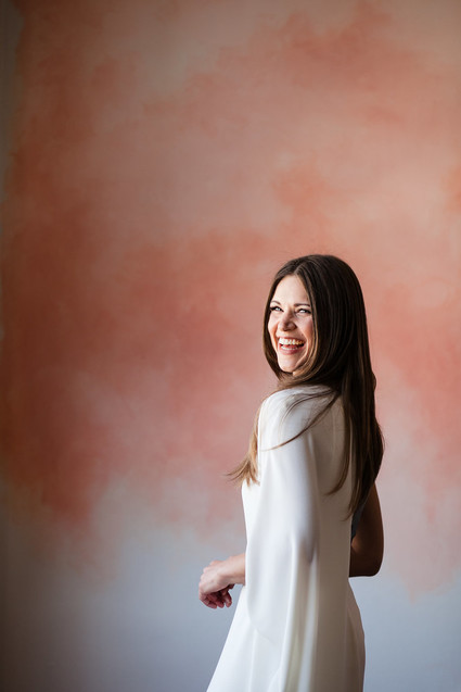 Modern alternative wedding gown