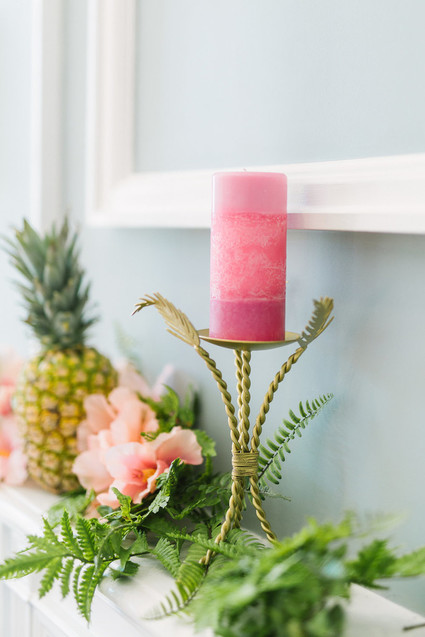 Pink candle