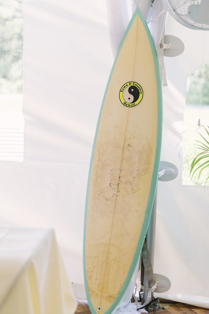 Tropical bridal shower decor