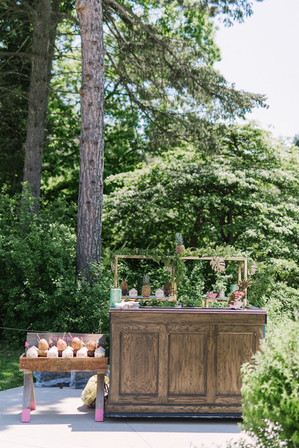 Bar for bridal shower