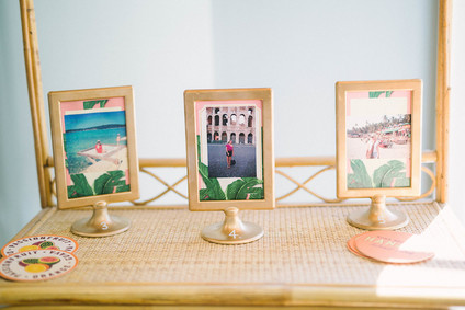 Tropical bridal shower decor