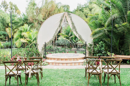 garden wedding ceremony