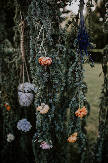 floral installation for wedding