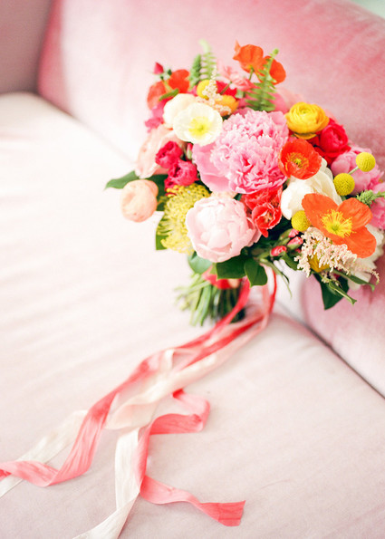 colorful wedding bouquet